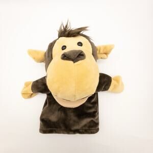 Safari Animal Hand Puppet Betterline Movable Mouths 9.5” Monkey Chimpanzee Chimp